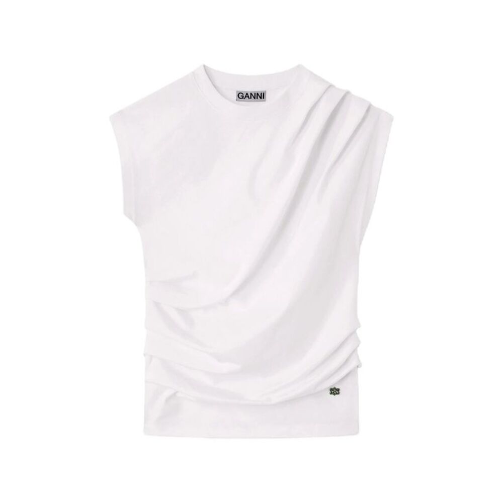 Ganni White Tops - T-Shirts & Jerseys Women